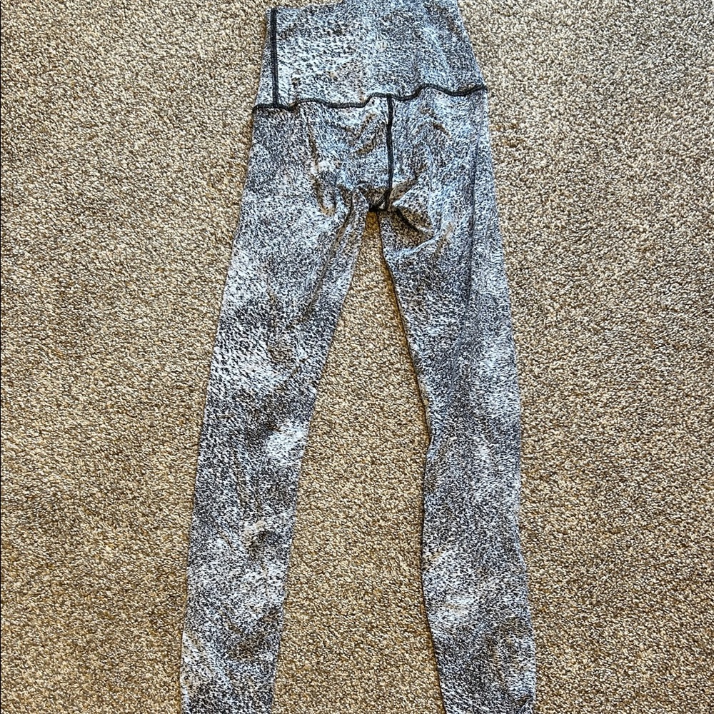 lululemon athletica Gray Patterned Leggings